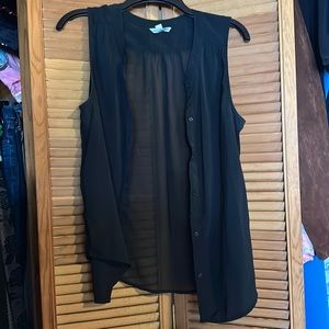 Woman’s sheer button down tank top
